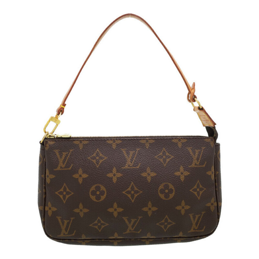Louis Vuitton Pochette Accessory Pouch Brown Accessoires Leather Monogram - Picture 2 of 9
